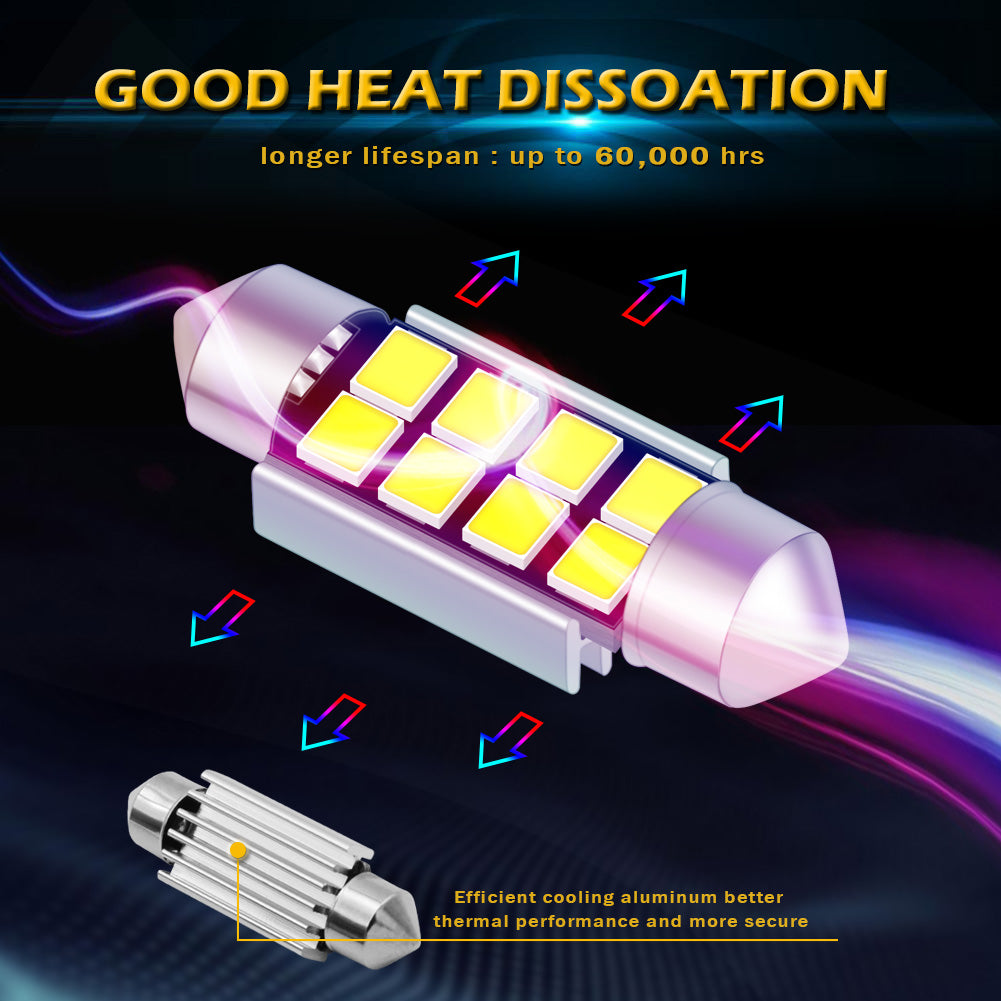 CENMOLL Wholesale C5W LED Bulb CANBUS 12V Festoon 31mm 36mm 41mm C10W Car Interior Light License Plate Reading Lamp
