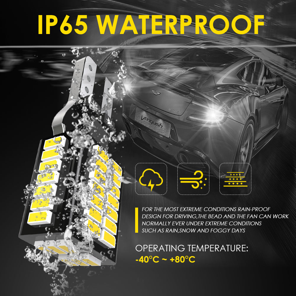CENMOLL Wholesale W16W T15 LED Canbus Bulb Car Reverse Lights For BMW E90 E60 Audi A4 B6 B8 LED Car Light 921 912 Backup Exterior Light 12V