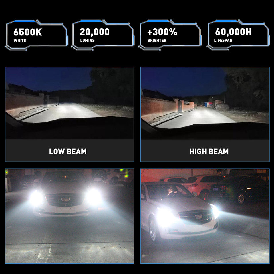 CENMOLL H7 H4 Led Healights HB2 H16 9005 9006 HB3 BH4 H1 9012 Led Headlamps Turbo 9005 9006 HB3 BH4 Led Car Fog Lights