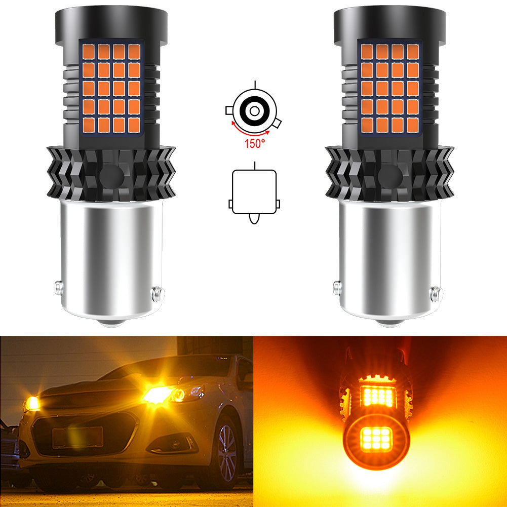 CENMOLL T20 W21W WY21W 7440 7440NA LED Turn Signal Light Bulbs Canbus Error Free No Hyper Flash Amber Yellow P21W ba15s