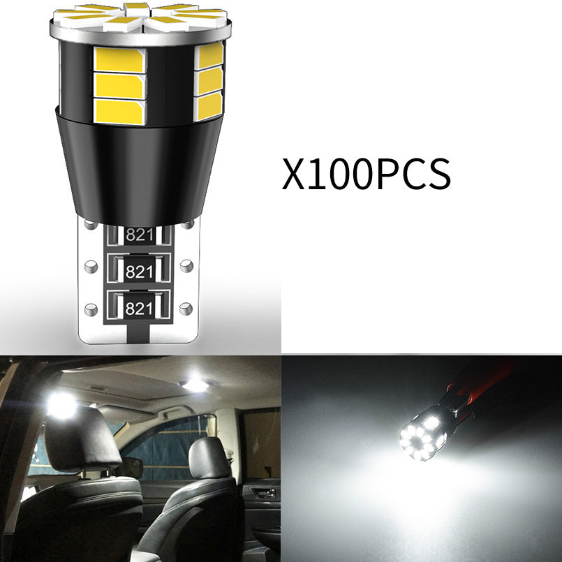 4pcs T10 194 W5W Voiture LED Lampe 12V Auto Lampada Ampoule Feux de  stationnement 5W5 Canbus T 10 W2.1x9.5D 4014 24SMD 12V