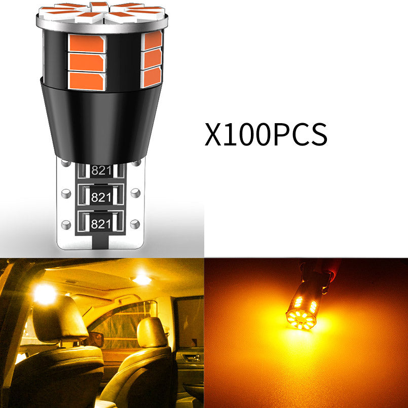 CENMOLL Wholesale T10 W5W led bulbs 3014 SMD 194 168 Led Replacement Reverse Instrument Panel Lamp Clearance Lights White Amber Blue Red 12V