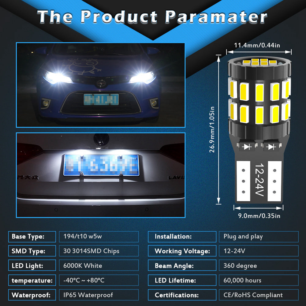 CENMOLL Wholesale Canbus T10 LED W5W 168 194 Clearance Parking Lights For Mercedes Benz