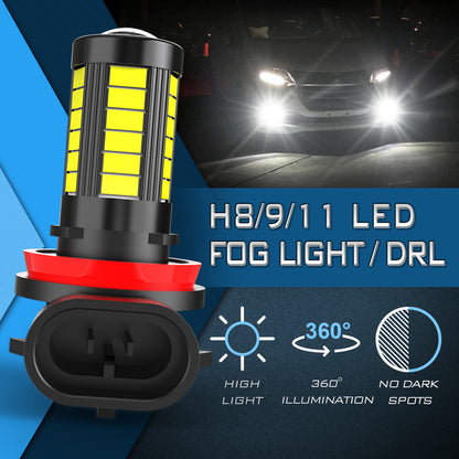 CENMOLL H11 H8 Fog Lamp LED Super Bright LED H10 HB3 9005 HB4 9006 Bulb Driving Running H16 Car Light 6000K